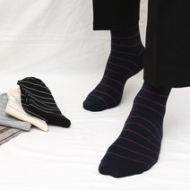 발장난양말 남성 깔끔한 링글 스트라이프 중목 양말 10켤레 세트