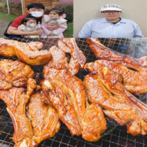 국내산 돼지 숯불 양념 통갈비 LA 갈비 1kg, 1팩