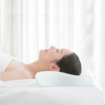목이편한 기능성 경추 숙면 메모리폼 베개, 화이트