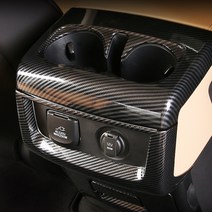 카니발 4세대 2열 컵홀더 카본 블랙 몰딩, 유광블랙 2p