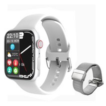 스마트워치 삼성 가민 샤오미 원래 시계 8 IWO 남성 여성 스마트 워치 무선 chargar NFC Siri SmartWatch W, 09 silver nS_02 two pcs watch