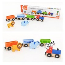 원목 동물원 자석 나무 기차 아이 장난감 명절선물 어린이집교구 아동