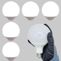 비츠온 LED 볼구 램프 전구 12W 주광색(하얀빛) 5개