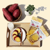 껍질째 바로먹는 촉촉한 국내산 꿀고구마 실온보관 슬라이스고구마 간편한 찐고구마 다이어트간식, 5개, 60g
