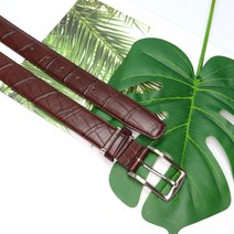 레더팜 악어 도마뱀무늬 33mm 벨트
