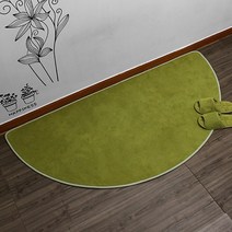 극세사 모던 반원러그 (3color), 코코아