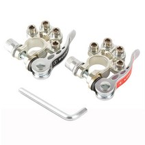 자동차 다용도 보조 베터리 툴리스 메인 케이블 포스트 터미널 차단 커넥터 빠른 연결 해제 보트 레이스 카 UTV 트랙터 트럭 12V 6V 24V 1 쌍, brass 2