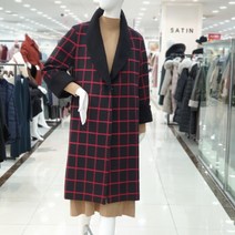 막스카라 모다양산 빅체크울코트94MWH013/R1