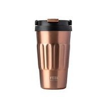 TYESO 캠핑 들고 다니기 편한 스텐 핸들 텀블러 500ml, 그린