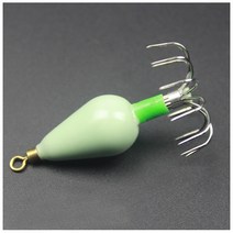 하모니 에자 야광봉돌 쭈꾸미 문어 갑오징어 채비 바늘 애자, 그린, 1개