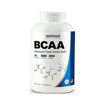 뉴트리코스트 BCAA 캡슐 500캡슐 250g 1서빙 250회분 BCAA Capsules 2:1:1 Capsules [500 CAPS]