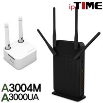 IPTIME A3004M 기가비트 와이파이 유무선공유기, A3004M+A3000UA(패키지)