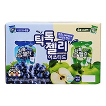 간식세트 수입과자 사무실 간식 간식꾸러미 틱톡젤리 어쏘티드 포도 & 사과 160g x 8입 X 1개, 01. 틱톡젤리 어쏘티드 포도사과