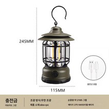 충전식 마등 구식 손잡고 빈티지 LED 야외캠프등 강광조명 캠핑텐트등, 충전식 아보카도 녹색