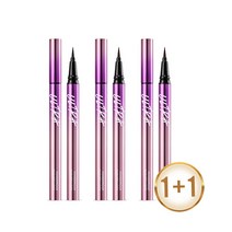 미샤 울트라 파워프루프 씬 펜 라이너 0.4g 1+1, 다크브라운1+1