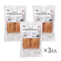 제주흑돼지 모짜렐라 치즈 듬뿍 돈까스 300g *3팩 치즈 롤까스, 3개