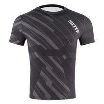 입문용 연습용 주짓수 도복 래쉬가드 SOTF 남자 블랙 기하학 통기성 파이팅 복싱 MMA 유니폼 무에타이 셔츠