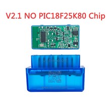 자동차수리 더블 V1.5 PIC18F25K80 칩 미니 ELM327 OBD2 스캐너 블루투스 호환 obd 2 자동차 진단 스캔 도구 리더 안 드 로이드/pc에 대 한, [03] V2.1 BT 4.0 no 25K80