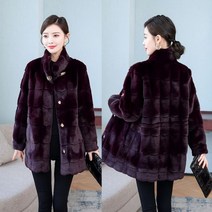 여성 밍크 모피 명품 아울렛 퍼 코트 자켓 스탠드카라 재킷