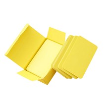 Zeyuan 9.4 x 5.5 cm 용지 색상 빈 메모 색인 카드 생일 스티커 플래시 카드, 노랑