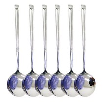 국내생산 스텐 둥근 팥빙수 디저트 스푼 6개 HG_150, 6개(150)