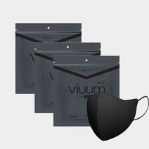 비움 마스크 KF94 디럭스 대형 25매*3팩 여름용 새부리형 마스크, 75매, 블랙-대형