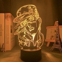 아바타 물의길 피규어 용품 조조 기묘한 모험 쿠조 조타로 3d Led 램프 침실 조명 대형 피규어 아바타, 01 1_01 18CM Warm white