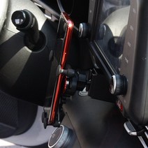 올뉴 아반떼 CN7 20년 이후 스마트폰 거치대 홀더, 레드, 1개