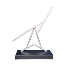 스윙 스틱 키네틱 조각 혼란스러운 진자 영구 운동 장식품 홈 중력 방지 모델 데스크 장식 선물, 검은색, 요금