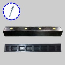 고무데크범퍼 B형 시설물보호 벽보호대 볼트 12 120mm 카스토퍼 40898EA
