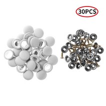 렉산2t 차양 캐노피 차고범용 자동차 내부 천장 고정 스크류 캡 30 개 지붕 수리 수정 나일론 패브릭 버클, 06 Type A Light Gray