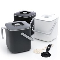 3리터 내외부 이중구조 음식물쓰레기통 음식쓰레기통 빌라 잔반통 싱크대정리 주방 음식물수거함 짬통 아파트 원룸 미니 가정용