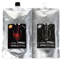 TE INT 매니아 스피드 먹물 칼라 크림(5분 오징어먹물) 1제500ml+2제500ml, 진한갈색