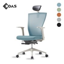 [코아스]브리오 화이트 메쉬의자 헤드포함 블루 OSCH1110HFF, 그린