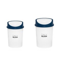 종량제 봉투 끼워쓰는 예쁜 가정용 휴지통 사무실 거실 주방 은행, 1개, 원형 2호 6L