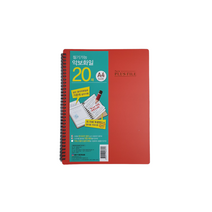 [아주문구도매상] SKY보람산업 신소재 플러스music 악보화일 20P 클리어파일 악보파일, 5개, 빨강