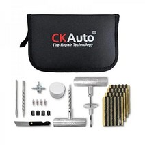 CKAuto 범용 타이어 수리 키트 플랫 펑크 수리를 위한 튼튼한 자동차 비상 공구 키트 36피스 밸류 팩 자동차 오토바이 트럭 RV 등에 추천한 플러그 키트, 31 PCS