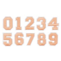 셀프 리폼 숫자 열접착패치 세트 코랄 의류리폼재료 패션와펜 가디건뱃지 청자켓리폼 DIY악세사리재료 배찌