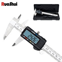 하이트 게이지 캘리퍼 RuoShui 5150S 디지털 버니어 캘리퍼스 스테인레스 스틸 전자 150mm 6 인치 LCD 탄소 섬유 높이 측정 기기, [01] 5150s