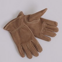 [100% 누벅소가죽] 캠핑장갑 화로대 바베큐 불멍 가죽 장갑, L