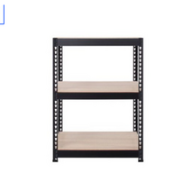 [스피드랙] 600x400x1800 3단 다용도/베란다 조립식 철제선반 베스트규격, 블랙