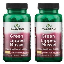Swanson Green Lipped Mussel 500mg 스완슨 초록입 홍합 오일 초록잎 60정 2팩