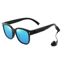 노캔 스마트 안경 블루투스 이어폰 선글라스 남성용 편광 두꺼비 TAC 소재 렌즈 6988 UV400 보호 운전, 02 as shown
