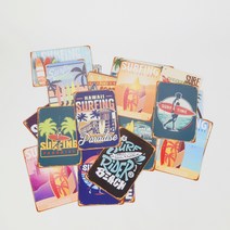 해변 서핑 빈티지 벽장식 일러스트 카페인테리어소품, 6)번