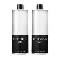 코코도르 디퓨저 리필액, 리프레싱에어, 500ml, 2개