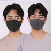 효성 에어로실버 ATB-UV 은나노 항균 비말차단 자외선차단 3D입체 기능성 패션 연예인 골프 마스크, 블랙