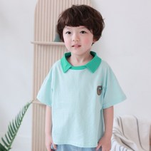 베베오클락 여름 베어 카라 반팔티셔츠 유아동 여아남아 데일리 반소매티 CH02