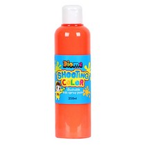 키즈맘아트 미술놀이 스프레이 물감 슈팅 컬러 리필 250ml 낱색 (형광주황), 형광주황