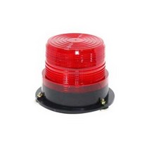 LED 경광등 밑면자석형 배선 안전표시등 12V 24V겸용 산업현장용 레드