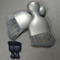 247 브러쉬블랙 깔끔쟁이 간단 청소비법 틈새 키보드 액정 만능 더스트브러쉬 Dust Brush, 2개, 올블랙